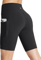 Women's 8"/ 5"/ 3" Biker Shorts High Waist Yoga Workout Gym Running Volleyball Spandex Shorts with Pockets
