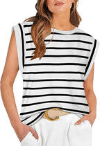 Cap Sleeve Tops for Women Summer Top Basic Tee Shirts Business Casual Tank Loose Fit 2026 Fashion