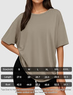 Siimcuzy 1/2/4 Pack Oversized T Shirts for Women Loose Fit Crew Neck Summer Casual Workout Baggy Tees Plus Size Tops