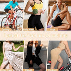 3 Pack Slip Shorts for Women Under Dress,Comfortable Smooth Yoga Shorts,Workout Biker Shorts