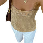 Women’s slim fit backless tank top style