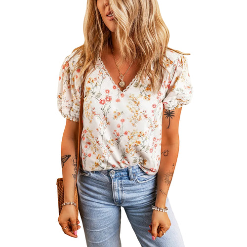 womens-floral-print-tshirt-short-sleeve-style
